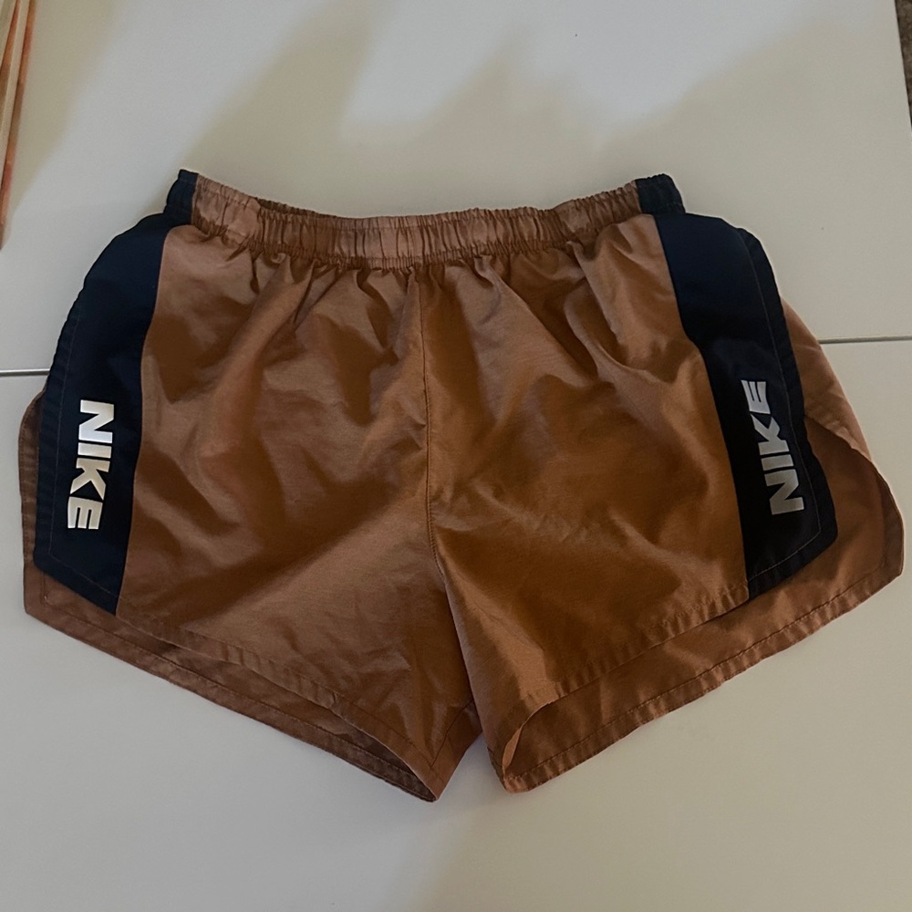 Nike Brown Shorts with Black Panels